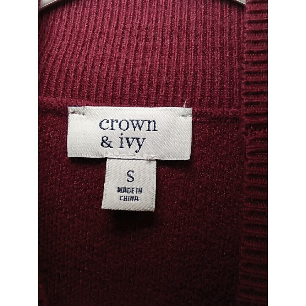 Crown & Ivy Womens small red sweater - Picture 10 of 10